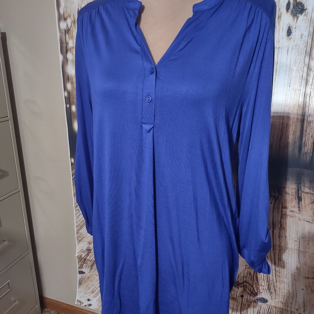 Cable & Gauge Royal Blue Tunic Top